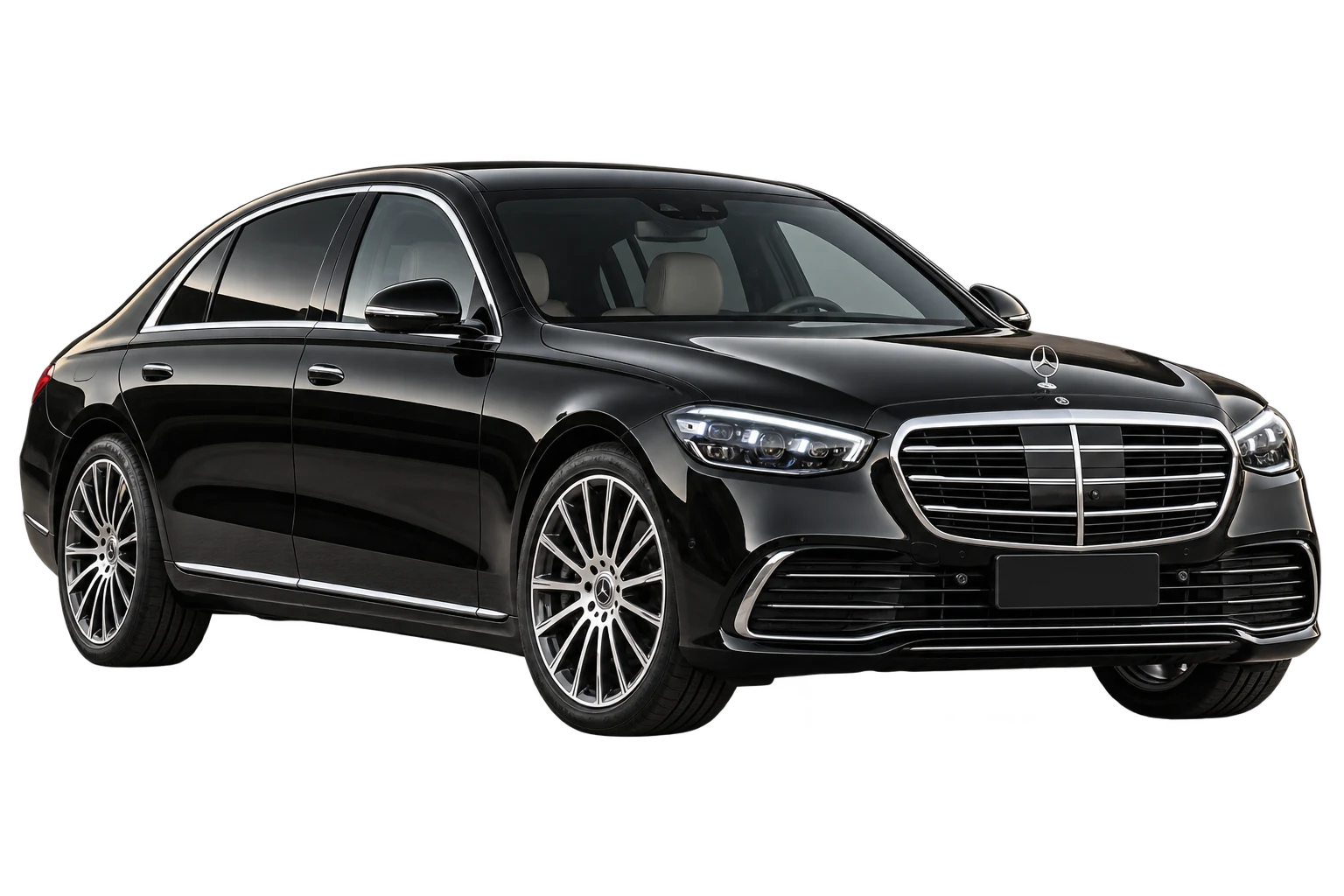 Imagem ilustrativa em 3D do Mercedes-Benz S-Class